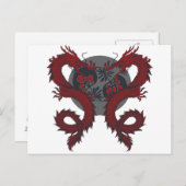 ダブル・ドラゴン葉書 ポストカード (正面/裏面)