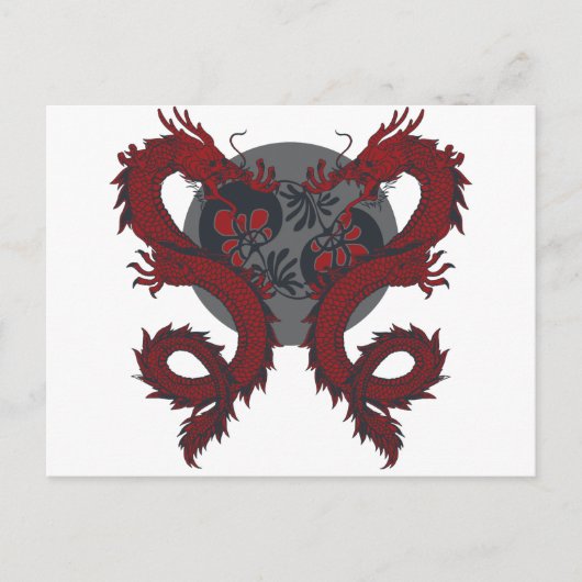 ダブル・ドラゴン葉書 ポストカード (正面)