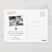 ダブル・ハピネス中国の結婚春の花TQ ポストカード (裏面)