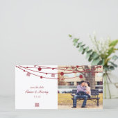 ダブル・ハピネス・ランタン・ウェディング・ザ・デイト セーブザデート (スタンド正面)