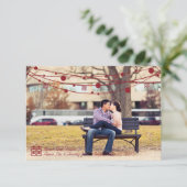 ダブル・ハピネス・ランタン・ウェディング・ザ・デイト セーブザデート (スタンド正面)