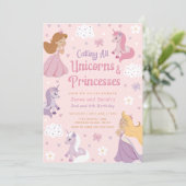 ダブル バースデー インビテーション プリンセス. 合同 ユニコーン (スタンド正面)