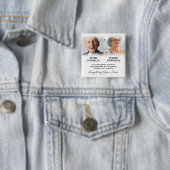 ダブル・メモリアル葬儀の写真 缶バッジ (インサイチュ)