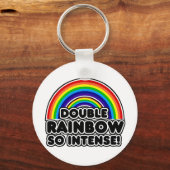 ダブル・レインボー強 キーホルダー (正面)