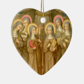 ダブルSIx貧しいクレア聖人(SAU 027) セラミックオーナメント (右)