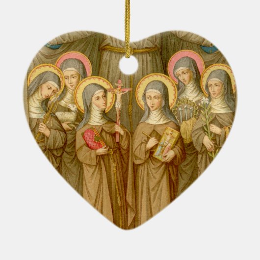 ダブルSIx貧しいクレア聖人(SAU 027) セラミックオーナメント (裏面)