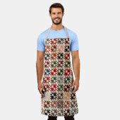 ダブルXキルト エプロン (着用した状態)