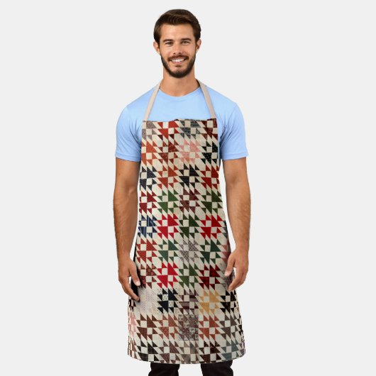 ダブルXキルト エプロン (着用した状態)