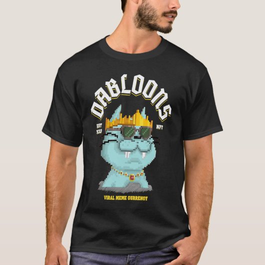 ダブロンズNFTウイルスミーム通貨 Tシャツ (正面)