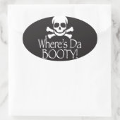 ダブーティはどこだ 楕円形シール (バッグ)