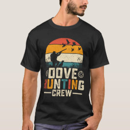 ダブ狩猟クルー レトロ ヴィンテージ サンセット デザイン Tシャツ