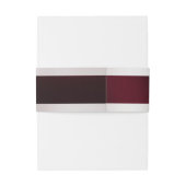 ダブ&ハートオンブルグンディ結婚ズ 招待状ベリーバンド (裏面例)