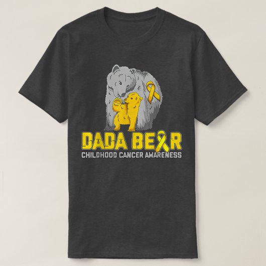 ダベアーサポート小児癌認識度 Tシャツ (デザイン正面)