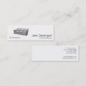ダベンポートかソファー スキニー名刺 (正面/裏面)