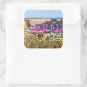 ダベンポートのサンタクルーズステッカー海崖 スクエアシール (バッグ)