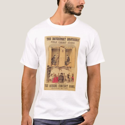 ダベンポートの兄弟、Seance 1865年のためのポスター Tシャツ (正面)