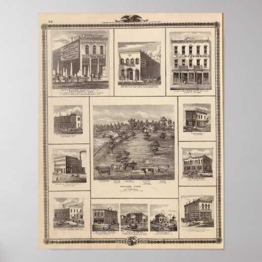 ダベンポートのCharles Cityのビジネス ポスター (正面)