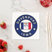 ダベンポートアイオワ スタンダードカクテルナプキン (インサイチュ)