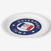 ダベンポートアイオワ ペーパープレート (アングル)