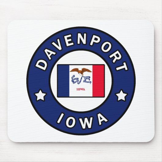 ダベンポートアイオワ マウスパッド (正面)