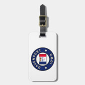 ダベンポートアイオワ ラゲッジタグ (正面縦)