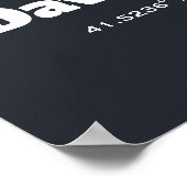 ダベンポート、アイオワ座標ポスター ポスター (角)