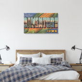 ダベンポート，アイオワ（コーン） – 大きな文字のシーン キャンバスプリント (インサイチュ (寝室))
