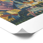 ダボスで夏を過ごすE.L.カーチナー(1925年) ポスター (角)