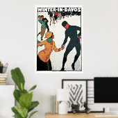 ダボスの冬ヴィンテージ旅行ポスター ポスター (ホームオフィス)