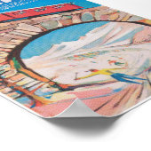 ダボスヴィンテージスキー旅行ポスター ポスター (角)