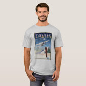 ダボス・スイス旅行ポスター Tシャツ (正面フル)