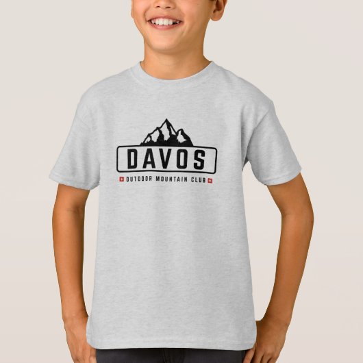 ダボス スイス アウトドアTシャツ Tシャツ (正面)