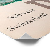 ダボス・スイス・ヴィンテージ旅行ポスター ポスター (角)