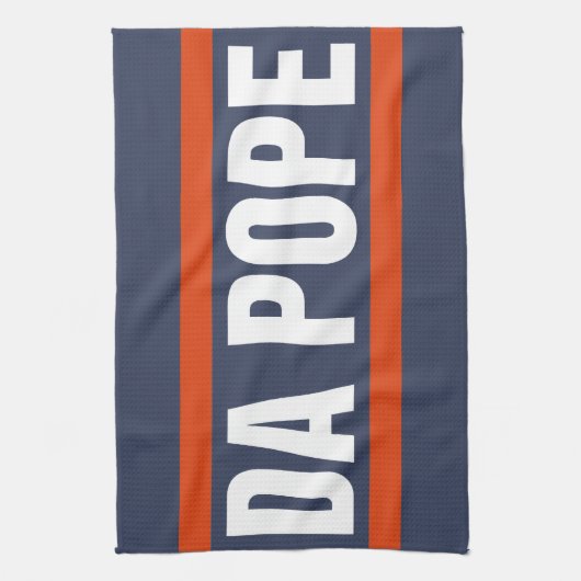 ダポープアメリカシカゴ教皇レオ14プロヴォスト キッチンタオル (縦)