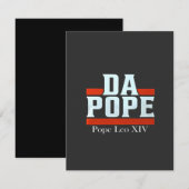 ダポープアメリカシカゴ教皇レオ14プロヴォスト サンキューカード (正面/裏面)
