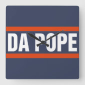 ダポープアメリカシカゴ教皇レオ14プロヴォスト スクエア壁時計 (正面)