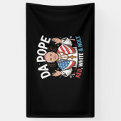 ダポープアメリカシカゴ教皇レオ14プロヴォスト 横断幕 (縦)