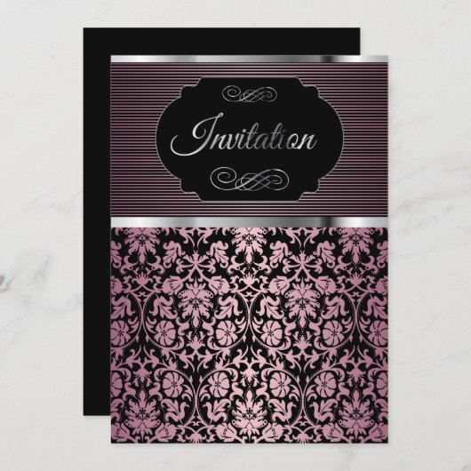 ダマかわいらしスクパーティーお祝い |招待状 招待状 (正面/裏面)