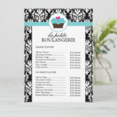 ダマかわいらしスクベーカリー価格表 (スタンド正面)