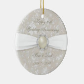 ダマはっきりしたスク30結婚周年記念オーナメント セラミックオーナメント (右)