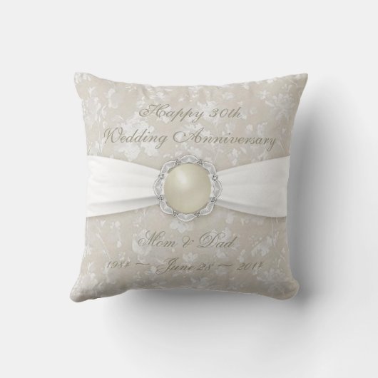 ダマはっきりしたスク30結婚周年記念装飾用クッション クッション (裏面)
