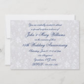 ダマはっきりしたスク45結婚周年記念招待状 招待状 (裏面)