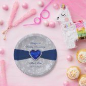 ダマはっきりしたスク45結婚周年記念紙プレート ペーパープレート (パーティー)