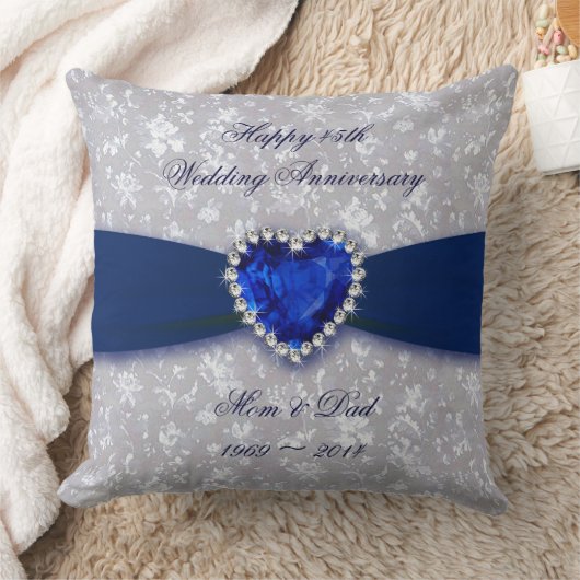 ダマはっきりしたスク45結婚周年記念装飾用クッション クッション (ブランケット)