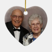 ダマはっきりしたスク55周年記念ハート写真オーナメント セラミックオーナメント (裏面)