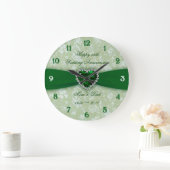 ダマはっきりしたスク55結婚周年時計 ラージ壁時計 (ホーム)