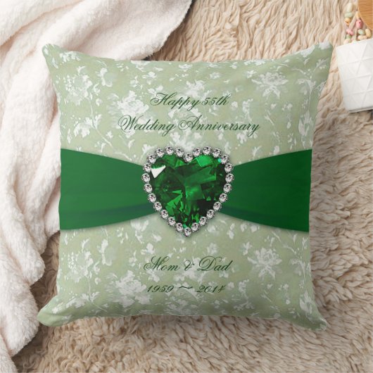 ダマはっきりしたスク55結婚周年記念装飾用クッション クッション (ブランケット)