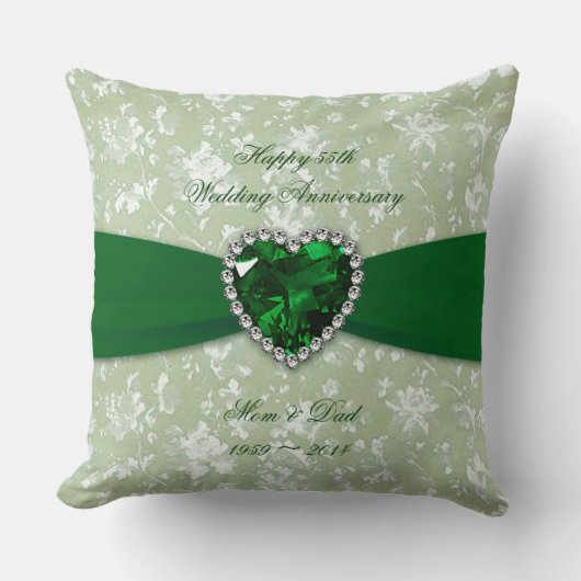 ダマはっきりしたスク55結婚周年記念装飾用クッション クッション (正面)