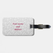 ダマエレガントスクきらびやかな高いヒールパーソナライズされた ラゲッジタグ (裏面横)