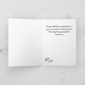 ダマエレガントスクの卒業式のような紫色の箔 カード (内部)